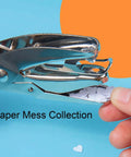 Using 6.3 Inch Handheld Paper Hole Punch With One Eighth Inch Hole Diameter Pink Soft Leather Cover Durable Metal Puncher