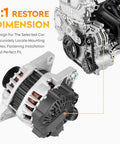 90 Amp 12V Replacement Alternator For 1.6L Cars Including Accent 2012-2017 Veloster 2012-2017 And Kia Rio 2012-2013