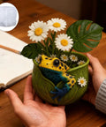Silicone Flower Pot Mold For Succulents And Planters Flexible Cement Frog Shapes Easy Demold DIY Pen Holder And Home Decor Mold