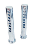 Beefy Adjustable Clevis Pin Kit For Trailers And Heavy Equipment Seven Sixteenths By Two And A Half Inch Zinc Steel Pins With Eight Holes