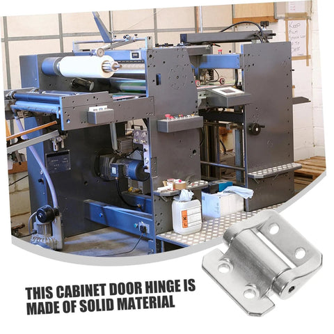 Heavy duty soft close cabinet door hinge with damping for silent operation and durability in industrial setting.