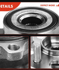 Close-up of 2-Pack Rear Wheel Bearing Hub Assembly 5-Lug 4-Hole Flange For Honda CR-V 2007-2011 4WD And Acura RDX 2007-2012