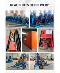 Portable Water Well Drilling Rig With Hydraulic Drive For Small Farms Residential Lots And Groundwater Projects setup images