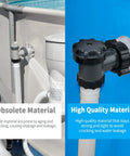Comparison of pool nozzle materials: obsolete vs high-quality, large inlet air nozzle for 1900 to 2450 GPH pool pumps.