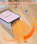 Portable PTC Ceramic Space Heater That Cranks Out Quick Heat In 3 Seconds, Compact Desk Warmer for Home Office Bedroom, pink design