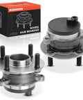 Front Wheel Bearing And Hub Assembly With Abs Sensor For Mazda MX 5 Miata 2016 2023 4 Lug 2 Front Sides Sensor Cap Included Premium Replacement Plug And Play Direct Fit For Easy Install