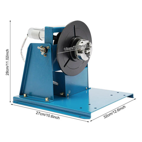 Heavy Duty Welding Positioner Turntable 22.05 Lbs 110V Portable Welder Positioner With Chuck And Foot Switch For Precise Clamping, Grinding, Cutting And Assembly Tasks In Any Shop, 32 x 27 x 28 cm