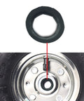 Eight Pack Spring Steel Push-On Push Nuts For Dolly Wheels Fits Five Eighths Inch Dolly Axle Rods With Oiled Phosphate Finish