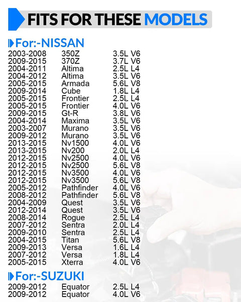 Upgraded Mass Airflow Sensor 22680 7S000 MAF Sensor Fits Nissan Altima Maxima Sentra 350Z 370Z Xterra Murano Infiniti G37 G35 Direct Fit Replacement