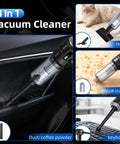 Powerful 25000Pa Cordless Handheld Car Vacuum With Cyclonic Suction And Digital Display for pet hair and home cleanup in use