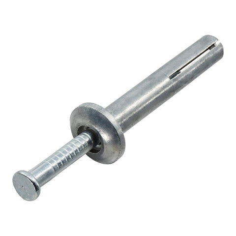 Concrete Anchors Assortment Kit With 100 Pieces Hammer Drive Nails One Quarter Inch Diameter One To Three Inch Length Zinc Coated Masonry Anchors For Concrete Brick And Stone Indoor And Outdoor Use