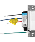 Slick Gliding Touch Led Dimmer Switch With Integrated Locator Light Single Pole Three Way Wiring Configuration For House Fixtures Heavy Duty Craftsmanship No Sweat Install with wires connected.