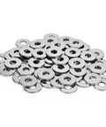 M6 Stainless Steel Flat Washers Set 50 Pieces For Industrial Automotive And Home Use Durable 304 Grade Stainless Steel
