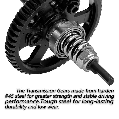 Close-up of hardened steel gear from Beefed Up 54T Spur Gear Upgrades For Slash Stampede Rustler 4X4 VXL