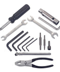 Harley Davidson Motorcycle Repair Tool Kit For On The Road Maintenance And Basic Repairs Includes open end wrenches, pliers, and hex keys