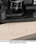 7 Piece 90 Degree V Groove Router Bit Set Featuring Premium Carbide Cutters In Quarter And Half Inch Shanks For Engraving Lettering Miter Joinery American Made Kit That Cuts Like Butter On Cnc Desktop Or Handheld Routers with engraving on wood.
