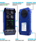 Residential Combustion Analyzer For Home Boilers And Furnaces With Flue Gas Meter, CO And O2 Readings, COAF And EA, Color Display