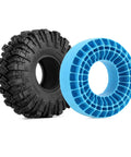 Silicone Rubber Inserts For RC Crawlers 118 To 122 Mm Wheel Tires With 4.75 Inch Outer Diameter Blue Medium Hardness Waterproof