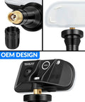Pre Programmed TPMS Sensor For Ford F150 2021 2022 2023 315Mhz showing valve design and details for easy OEM installation.