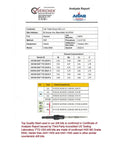 Certificate of analysis report for Six Piece Countersink Drill Bit Set For Wood With Depth Stop Collar And Hex Wrench.