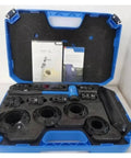 Pro Grade Bearing Installing Tool Kit For 10 To 55 Mm Bore Size, Compatible With SKF TMFT36, in blue case with tools and manuals