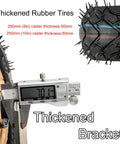 Heavy Duty Rubber Casters 2 Pack 8 Inch Swivel And Fixed Industrial Wheels With Mounting Screws Built Tough, showing thickened rubber tire measurements.