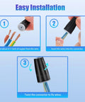 Steps to install 50 Pack Waterproof Wire Nut Connectors Set For Outdoor Lighting And Irrigation Valves