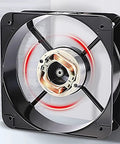 24V Welding Machine Cooling Fan 92X38MM High Airflow Dual Ball Bearing Low Noise Heavy Duty Industrial Grade For Power Supplies And Cabinets 2 Pin 2 Wire Mount Kit Universal Case Fan, front view