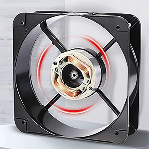 24V Welding Machine Cooling Fan 92X38MM High Airflow Dual Ball Bearing Low Noise Heavy Duty Industrial Grade For Power Supplies And Cabinets 2 Pin 2 Wire Mount Kit Universal Case Fan, front view