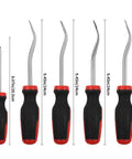 Top Shelf 6 Piece Auto Trim Removal Kit With Pivot Levers For Scratch Free Door Panel And Dashboard Extraction showing various tool sizes.