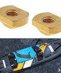 Solid M8 Brass Hydrofoil T Nuts For Water Sports Tracks 4 Pack Marine Grade Hardware 20X14mm fixtures for kiteboarding setup.