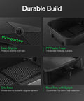 Easy-grip lid and PP plastic trays on Five Layer Worm Compost Bin For Home Gardens 50L Vermicomposting Kit No Fuss Setup Worm Farm