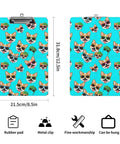 Dope Low Profile Acrylic Clipboard With Adorable Corgi Glasses Print Built For Desk Work Sturdy Writing Surface Fits Standard Letter Or A4 Paper Easy Clip And Smooth Glide For Notes And Sketches, 8.5 x 12.5 in acrylic clipboard