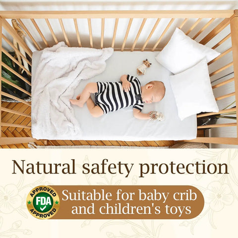 Premium Linseed Oil And Beeswax Wood Finish Sets Fast For A Killer Protective Seal on a baby crib mattress.