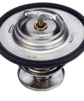 203F Engine Thermostat Replacement 52028898AE on white background, metal construction, fits Ram 1500 2500 3500 V8 and Dodge Challenger.