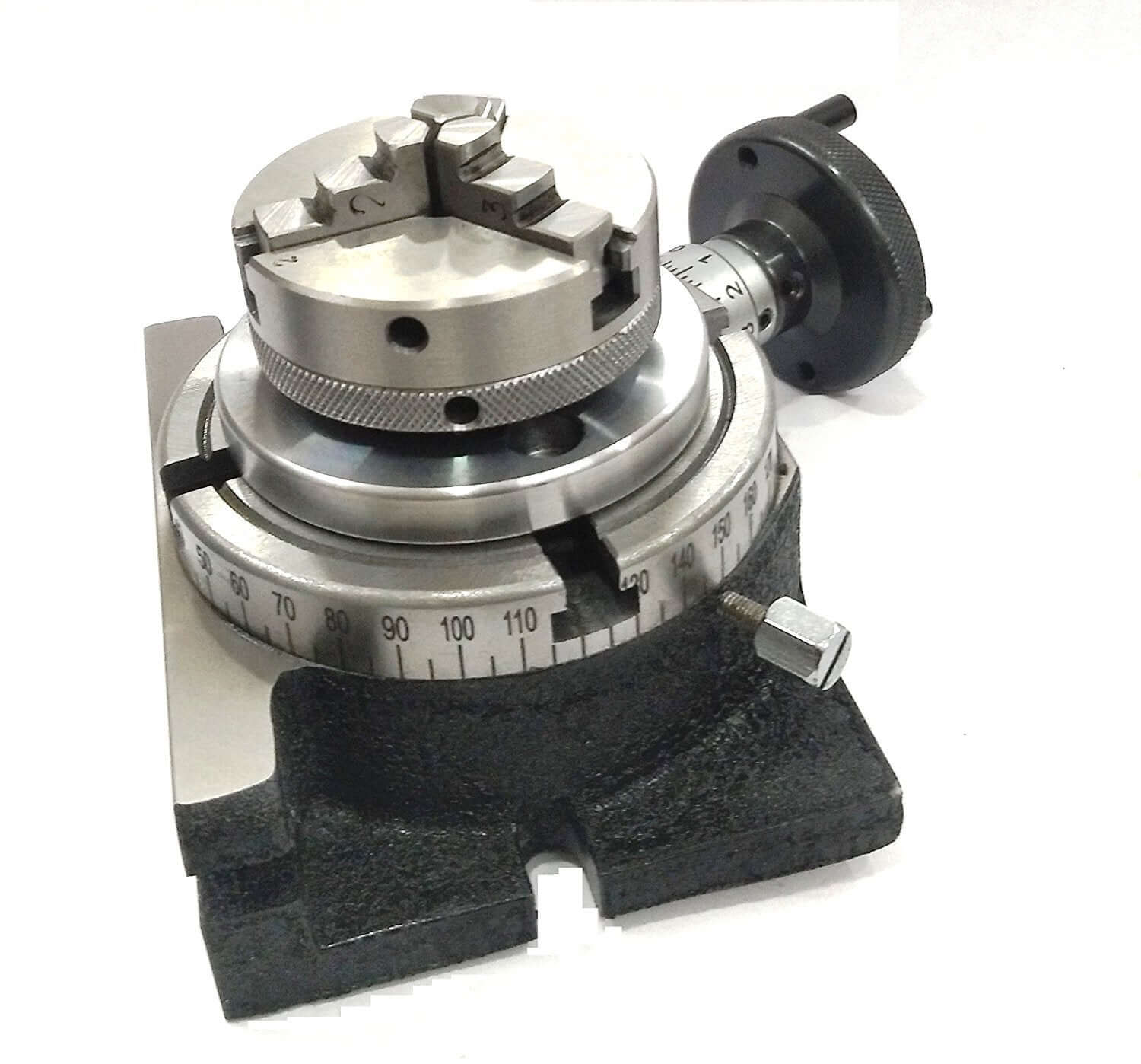 4 Inch Rotary Table With 3 Jaw Chuck: Compact & Precise