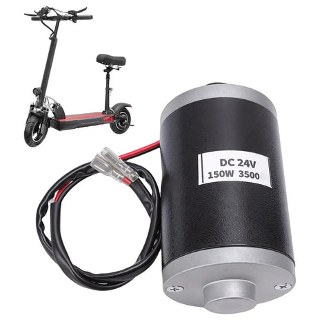 Brushed 150W Electric Scooter Motor Replacement With Ride Ready Power, Stable 3500 RPM Transfer next to electric scooter