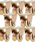 8 Pack 2 Inch V Groove Wheels Built Like A Tank Using Bombproof 1045 Steel And Rust Busting Plating To Roll Ridiculously Smooth On Any Heavy Duty Sliding Gate Track