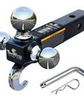 All In One Tri Ball Trailer Hitch With Chrome Plated Finish 1 7 8 Inch Ball 2 Inch Ball And 2 5 16 Inch Ball 10000 Lbs GTW