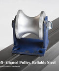 Heavy Duty Sliding Gate Rollers With U Groove Track Wheel Honestly Runs Slick For Reliable Fence Operation Precision Ball Bearing on steel rail.