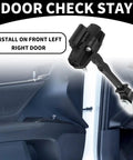 Opel Grandland X Front Left And Right No Nonsense Door Check Strap with multi level opening limiter, dampened soft close