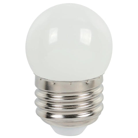 S11 LED Accent Bulb 1W Replacing 7.5W Incandescent White Finish Medium Base 40 Lumens Non Dimmable Damp Rated Energy Saver
