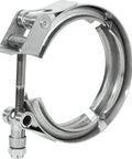 5 Inch Quick Release V Band Clamp Stainless Steel 304 Bolt Clamp For Exhaust Pipe Flanges Easy Snap V Band Clamp