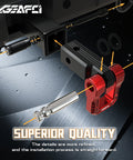 Three Quarter Inch D Ring Shackle With Seven Eighths Pin Forged Aluminum Heavy Duty Tow And Recovery For Off Road Use Red Two Pack 68000 Lbs Break Strength displayed with installation diagram