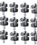 Beefy Heavy Duty Utility Trailer Gate Spring Latch Lock Assembly 12 Pack with 5/8 weld on design for secure closure on trucks.