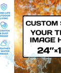 Custom Aluminum Weatherproof Metal Sign With Optional Reflective Surface For Yard Or Road Safety Built Damn Tough With Premium Fade Proof Ink and Top Shelf Graphics, 24"x18", scratch and weatherproof.