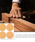 Kickstart Your Rust Removal With This 40 Pc Sanding Disc Grit Set Featuring 120 220 And 400 Self Adhesive Varieties for sanding wooden surfaces.