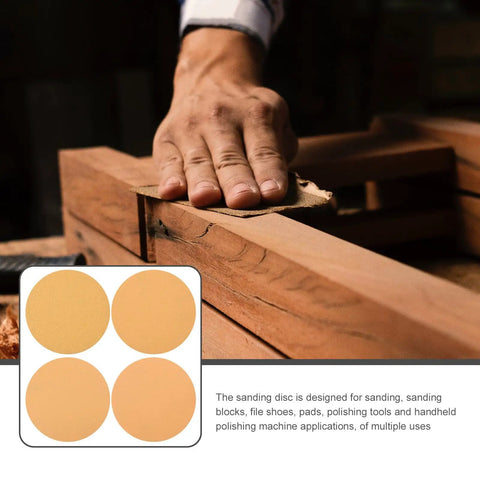 Kickstart Your Rust Removal With This 40 Pc Sanding Disc Grit Set Featuring 120 220 And 400 Self Adhesive Varieties for sanding wooden surfaces.