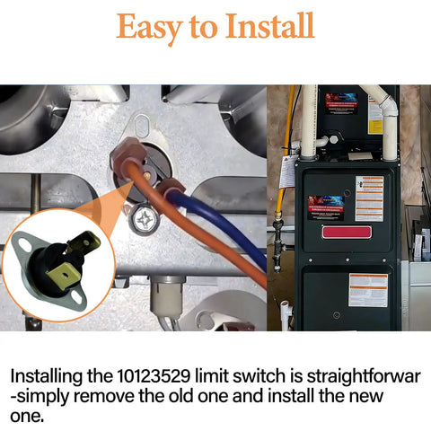 Heavy Duty Manual Reset Rollout Limit Switch 10123529 L300F Hella Compatible With Goodman And Amana Gas Furnaces Range Ovens For Knockout Heating Upgrades