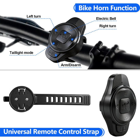 All In One Bike Taillight With Turn Signals And Brake Light, USB Rechargeable Rear Light Kit For Bicycle, Auto On Off Bell, Remote Control, IP65 Waterproof, 31 LED Ultra Bright 160 Lumens For Safer Rides